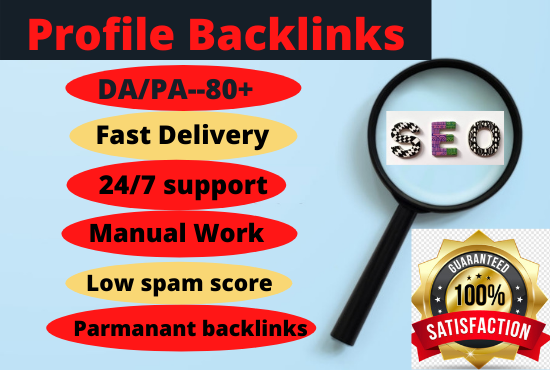 Manually Created 70 Profile Backlinks From High Autho...