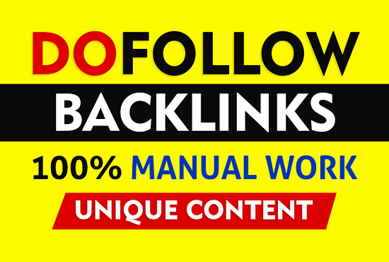 I do 40 white hat high quality SEO dofollow backlinks...