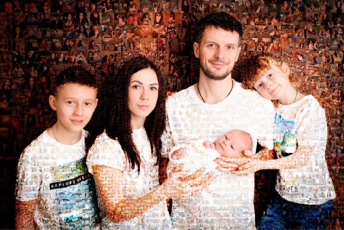 I will create stunning Photo Mosaic Portraits