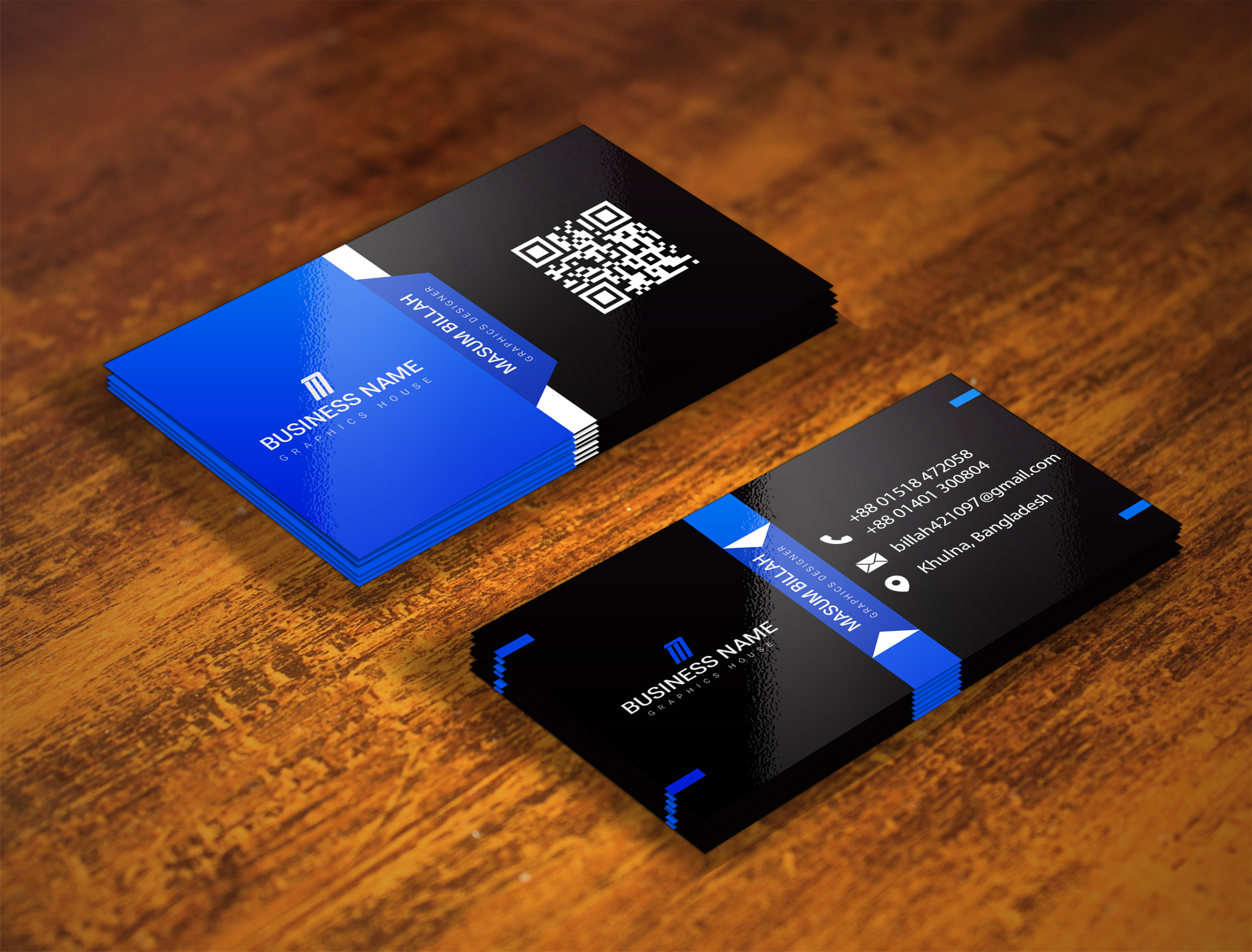 I will do professional, elegant, and luxury business card design