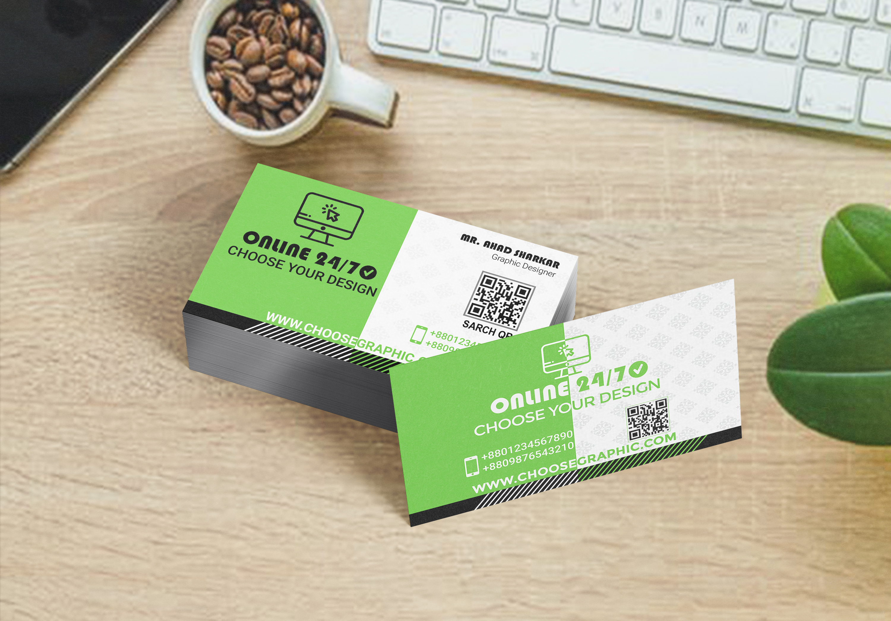 I will design a business card as you wish