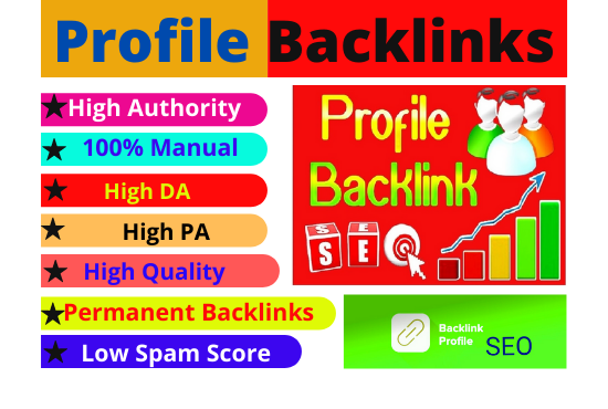 80 Profile Backlinks High Authority Permanent Do foll...