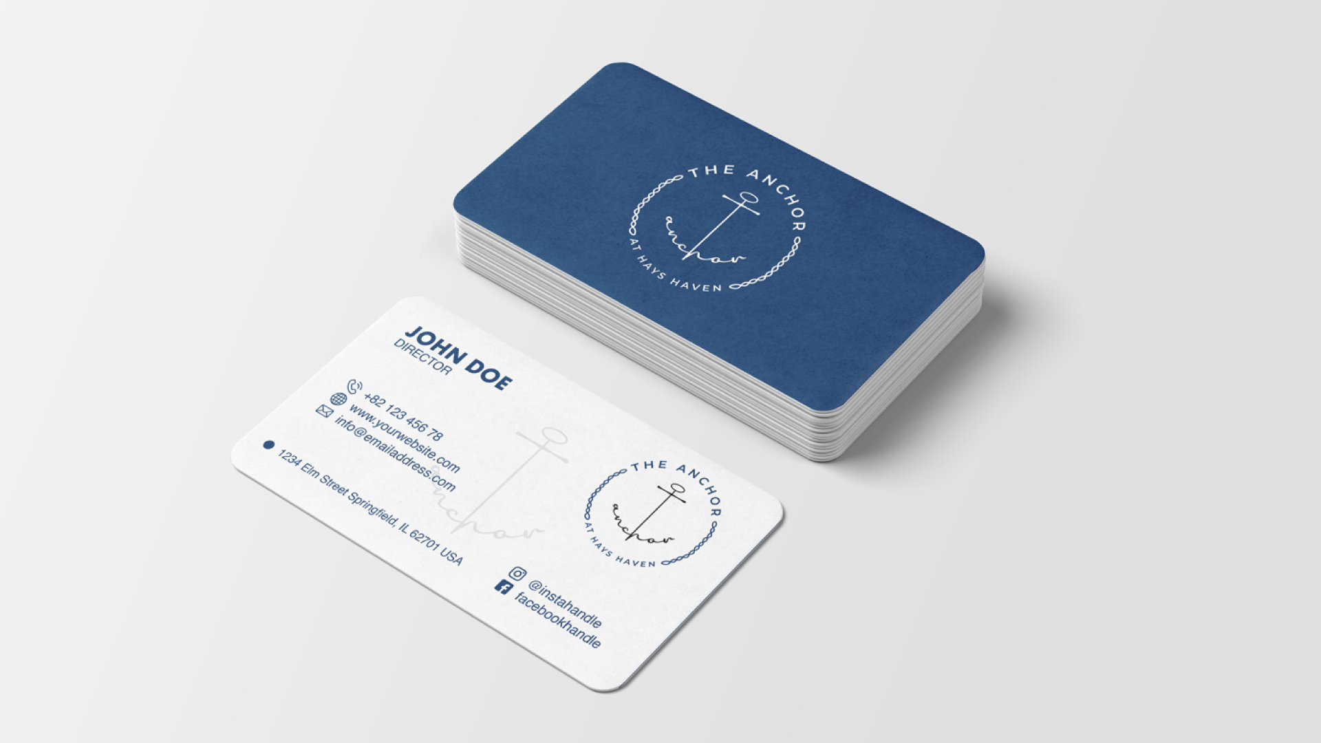 premium minimalist business card identity