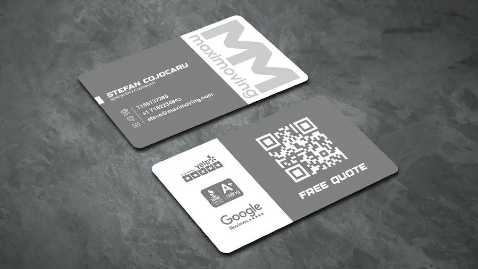 premium minimalist business card identity