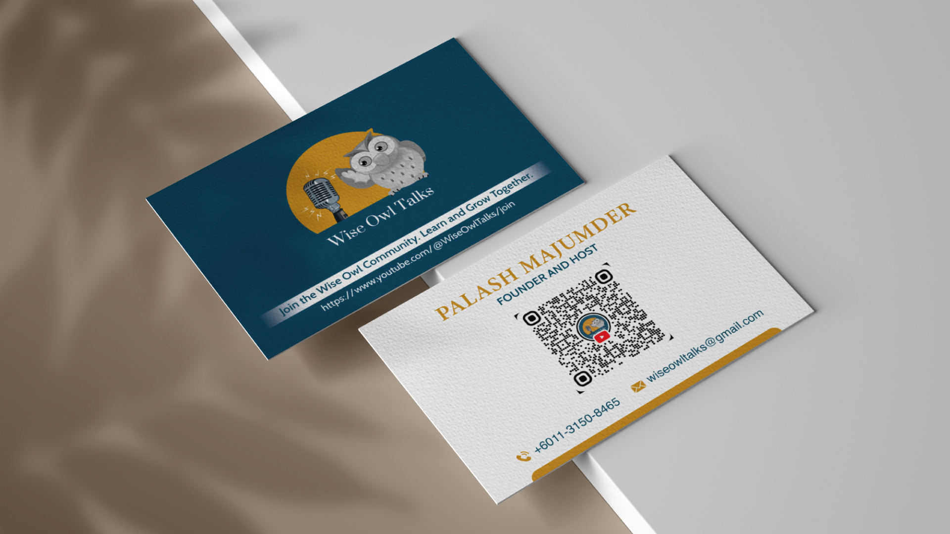 premium minimalist business card identity