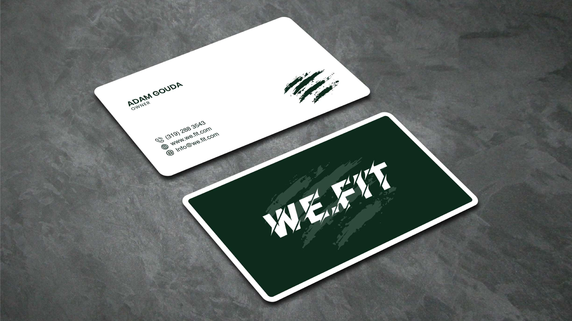 premium minimalist business card identity