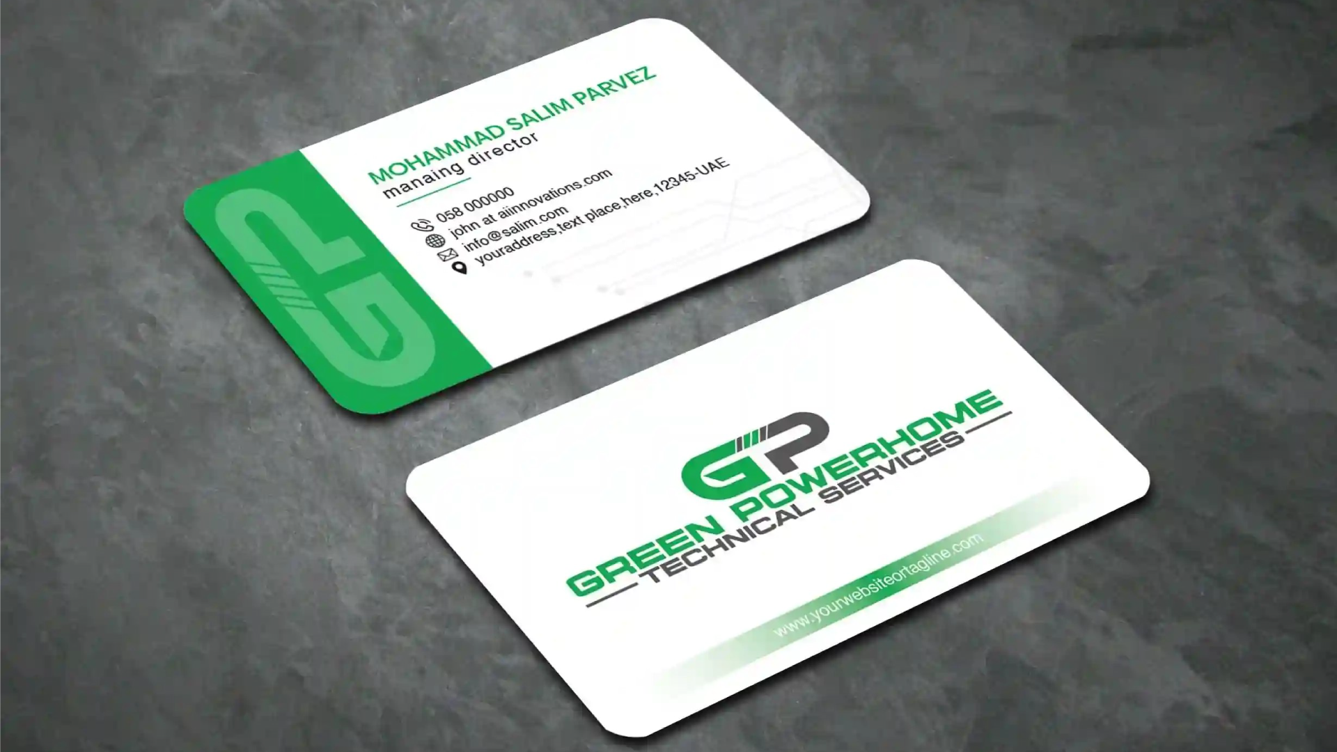 premium minimalist business card identity