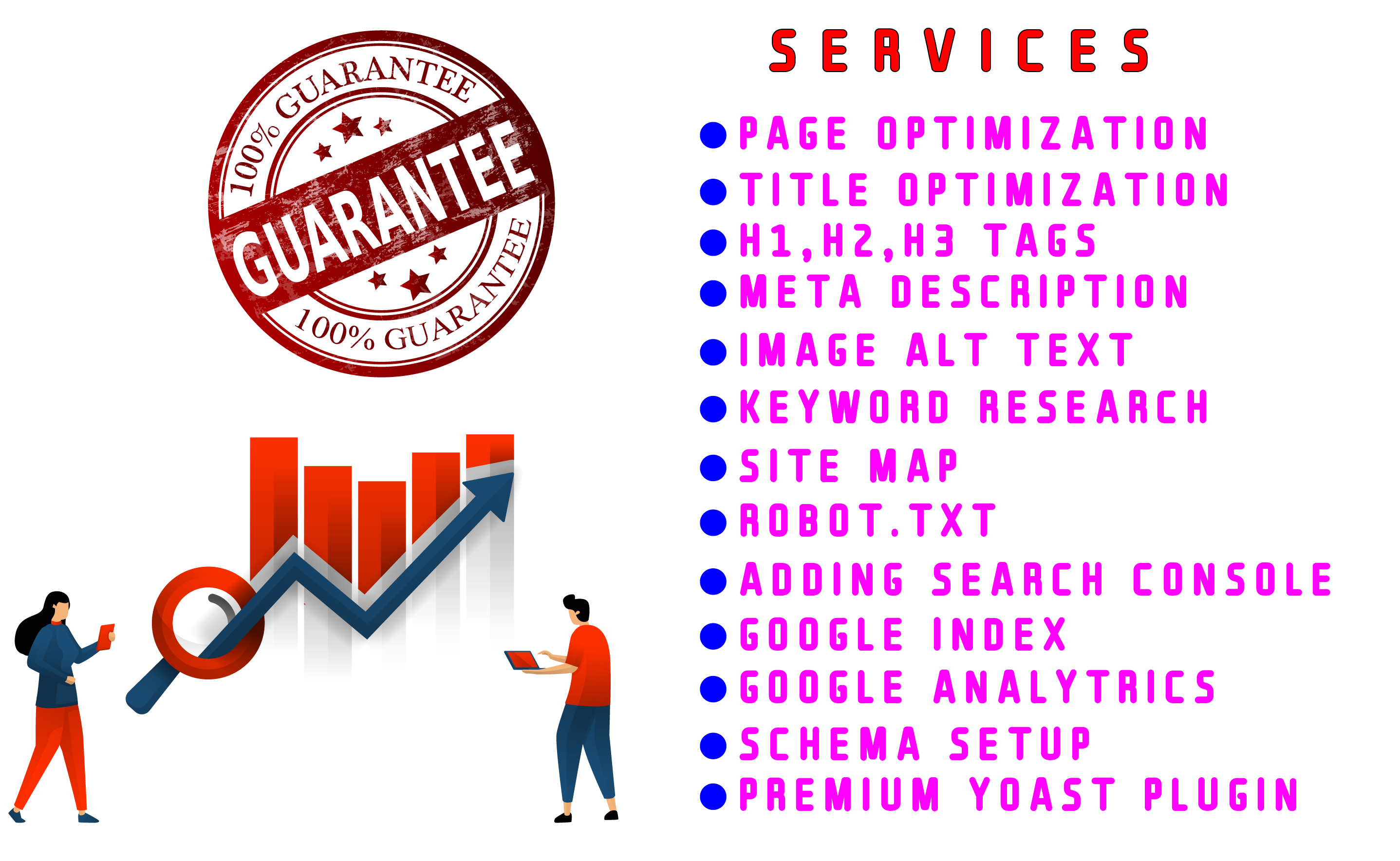 I will do monthly seo service to rank your website
