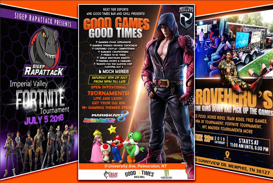 I will create eye catching gaming flyer poster banner...
