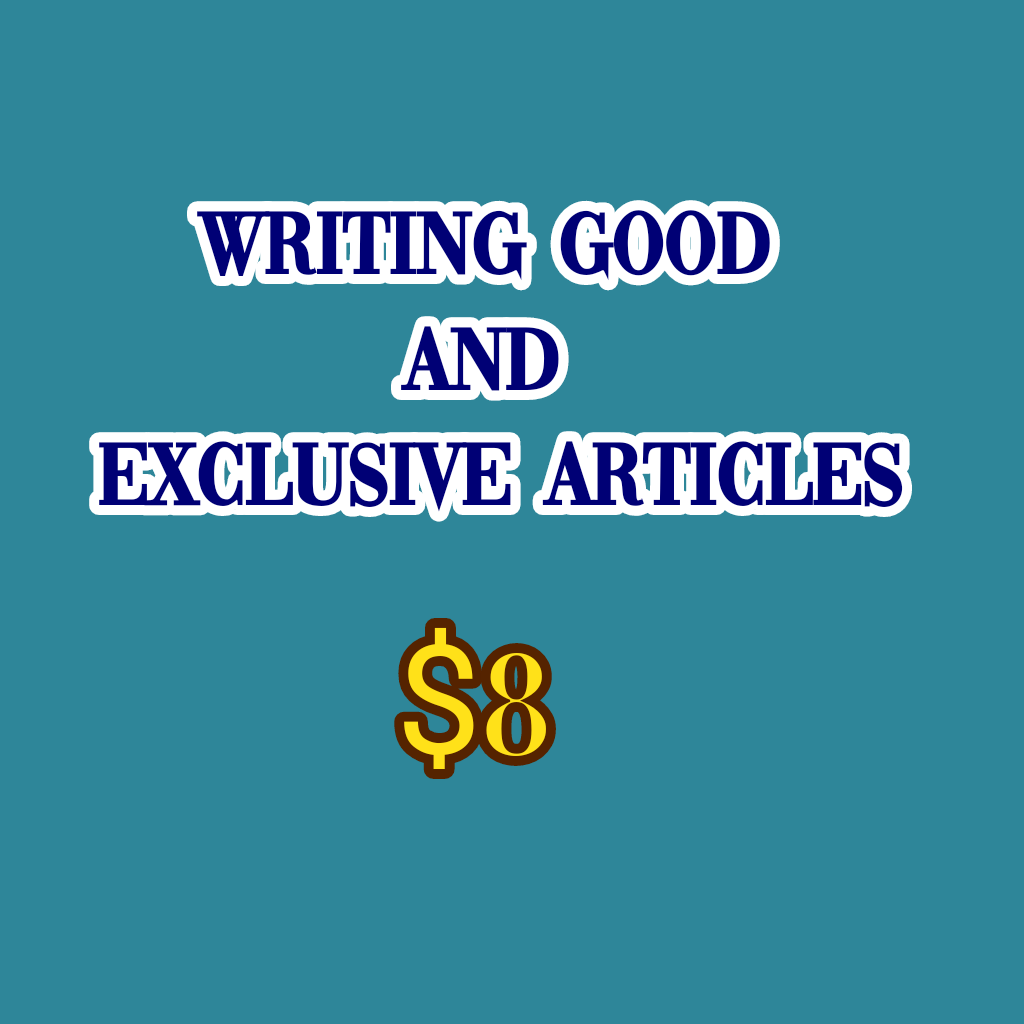 Write a good and exclusive article of 500 to 1000 wor...