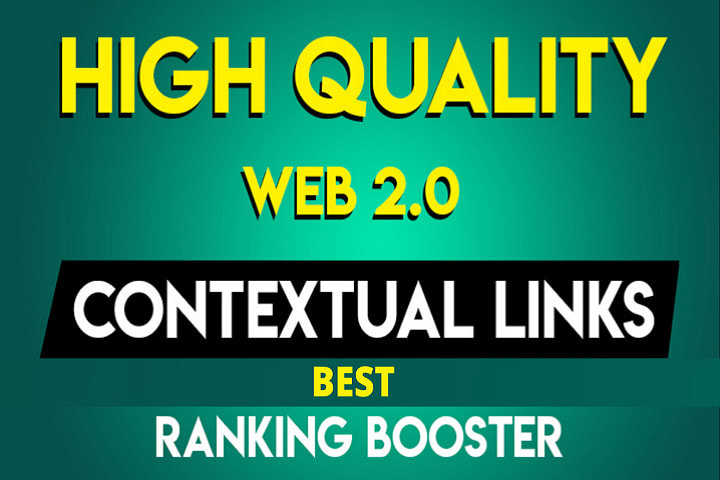 Produce 100 high quality contextual backlinks SEO lin...