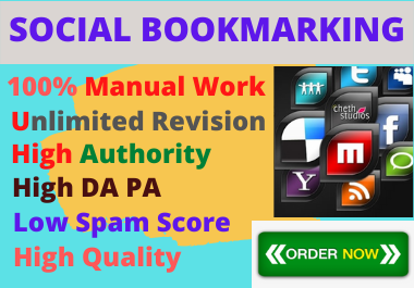 70 Social Bookmark dofollow backlink High Authority w...