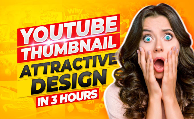 I make YouTube thumbnails professionally 