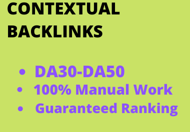 I will do 1900 contextual dofollow backlinks