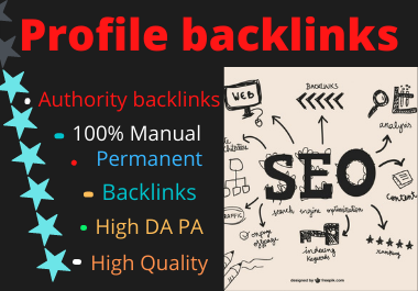 I will do create for you 100 unique profile high pr s...