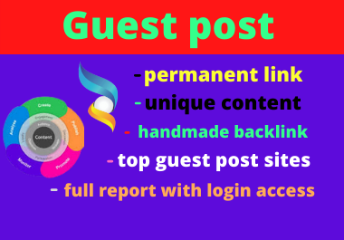 I will 10 dofollow guest posts backlinks unique high ...