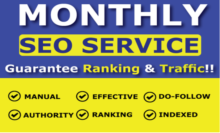 Monthly SEO service high da backlinks google page fir...