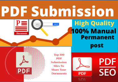 I will do 80 Dofollow Manually PDF submission on top ...