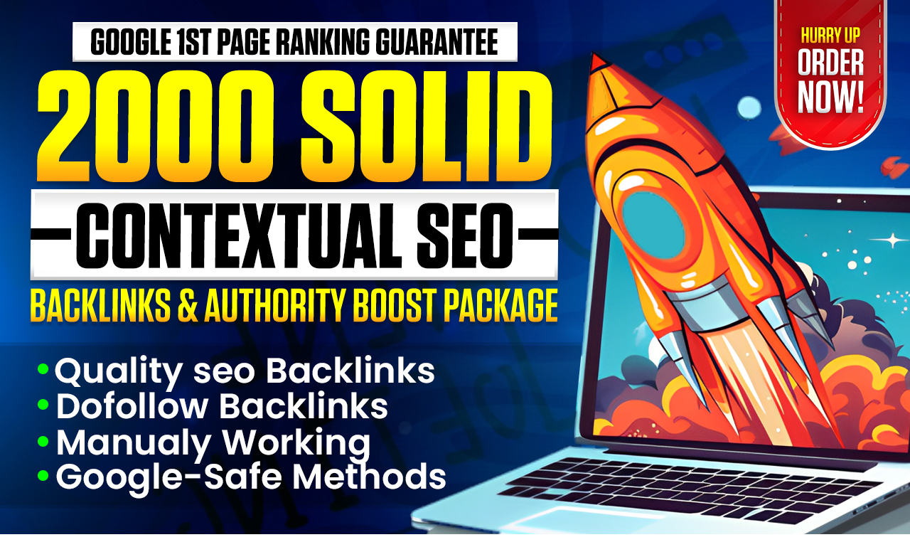 2000 Powerful Contextual SEO Backlinks &ndash; Authority Boost Package