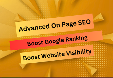 I Will Perform Advanced On Page SEO Audit and Optimiz...