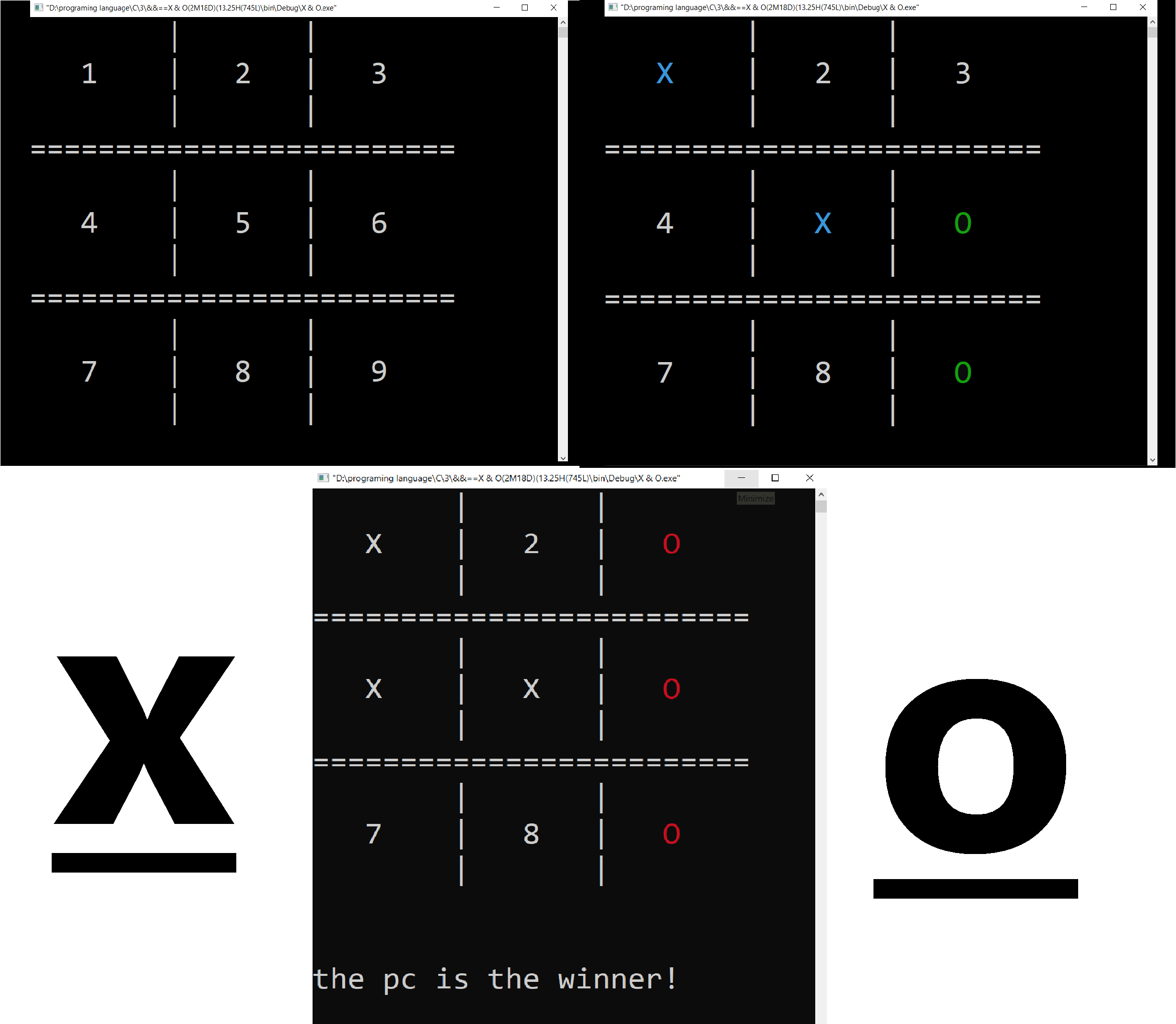 i will give you tic tac toe game source code for pc