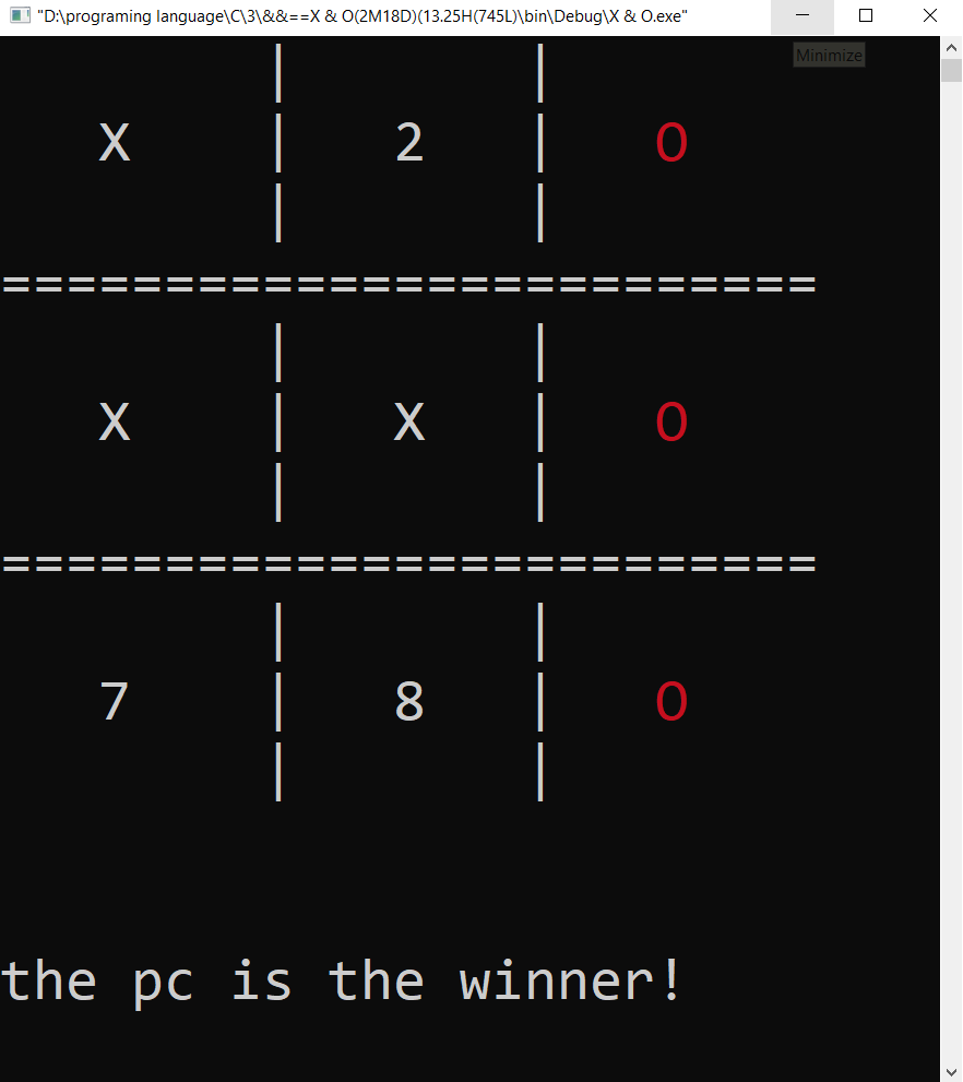 i will give you tic tac toe game source code for pc