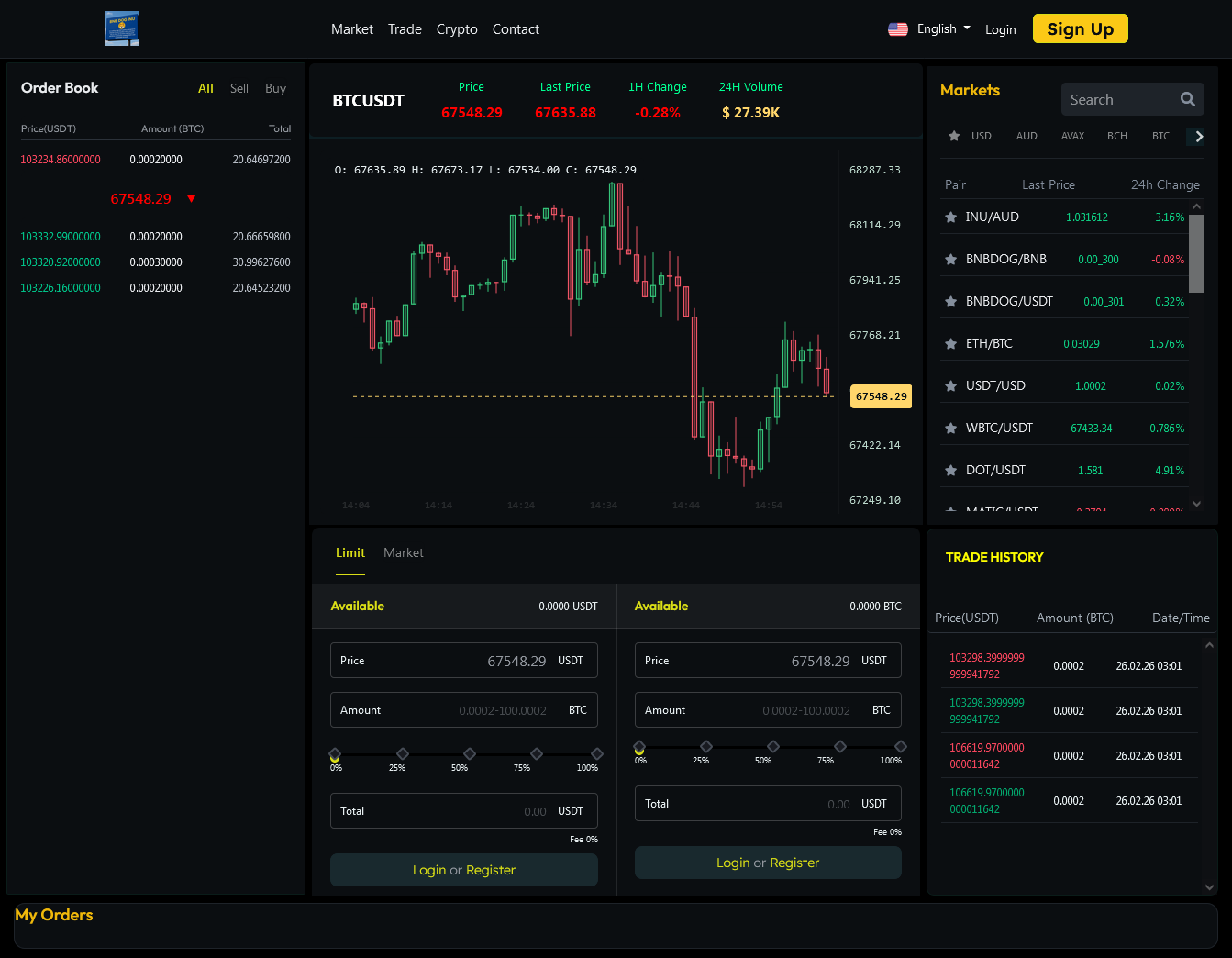 Crypto Exchange Web Application - Full Stack Developm...