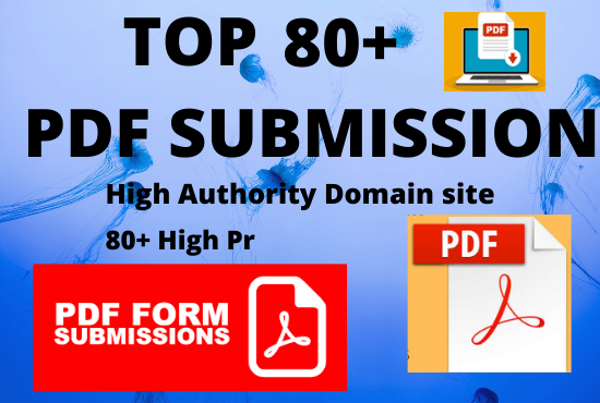  manually PDF submission to 70 pdf sharing sites with dofollow backlinks