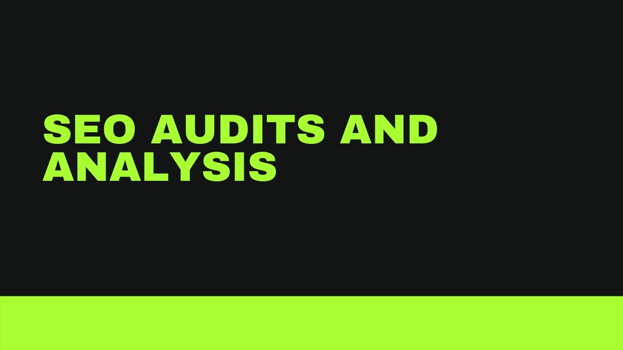 SEO Audits and Analysis, Research and Website Analys...