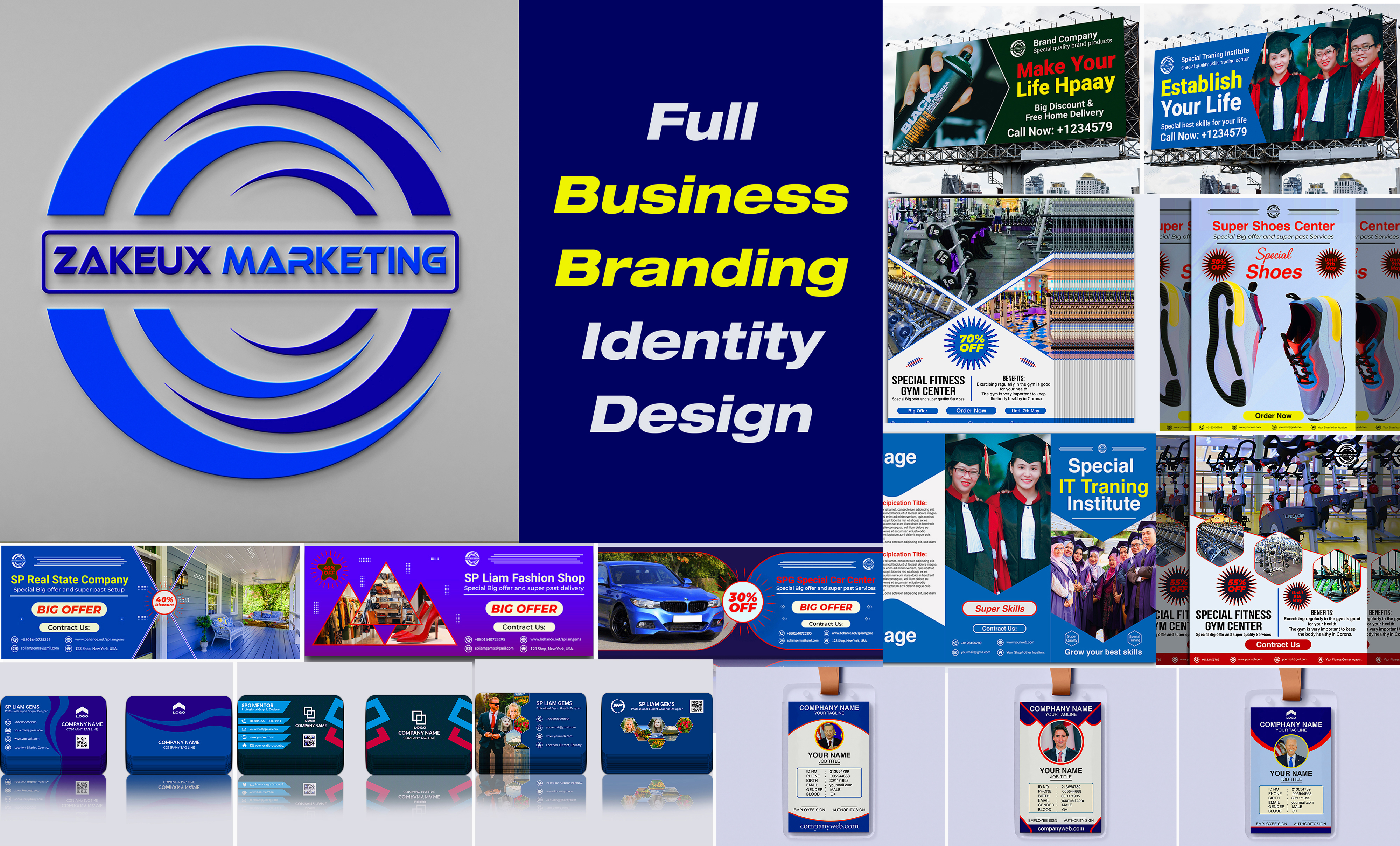 I will full Branding identity eye-catching modern design for your business 