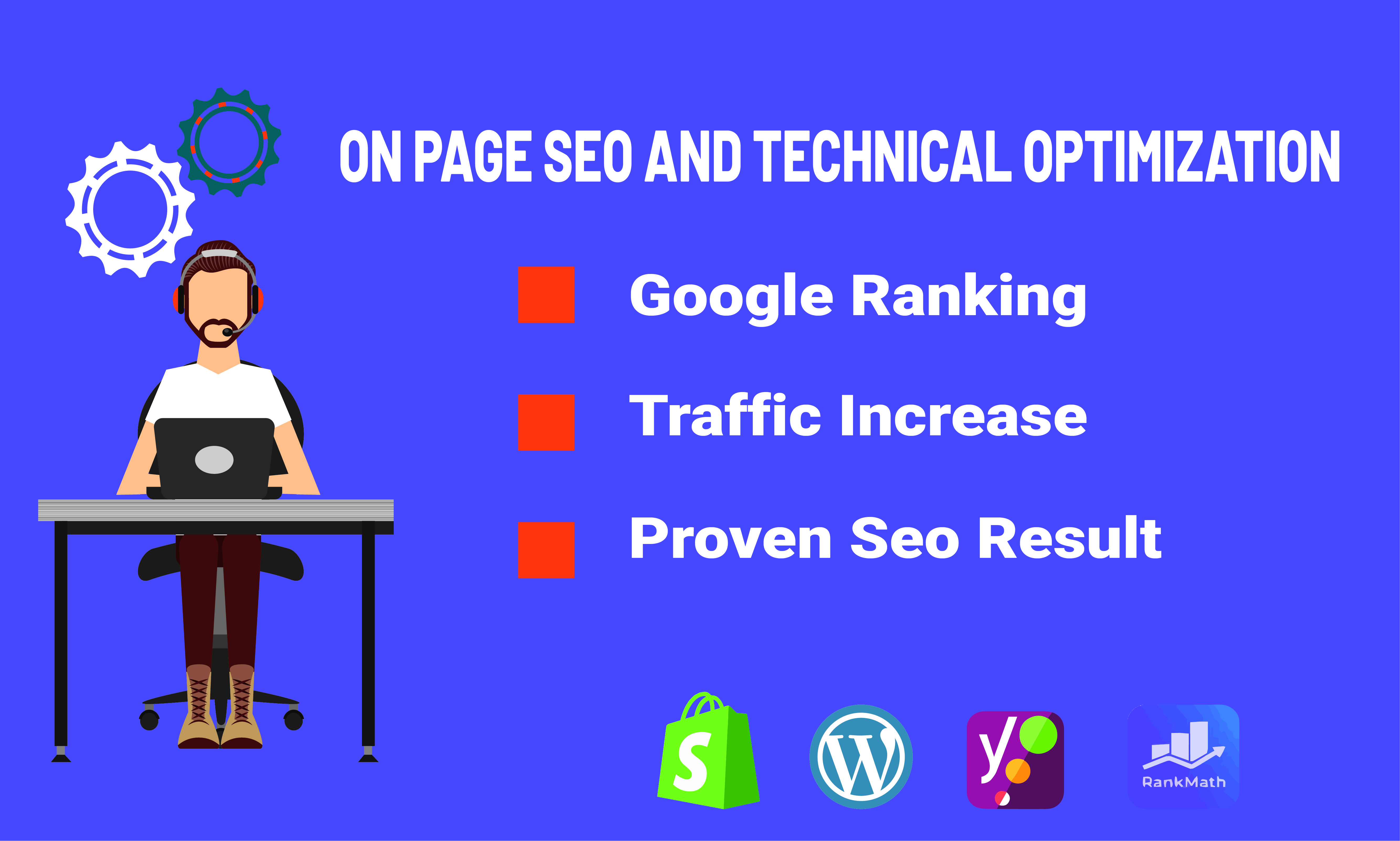 I will do Complete on-page SEO and technical optimiza...