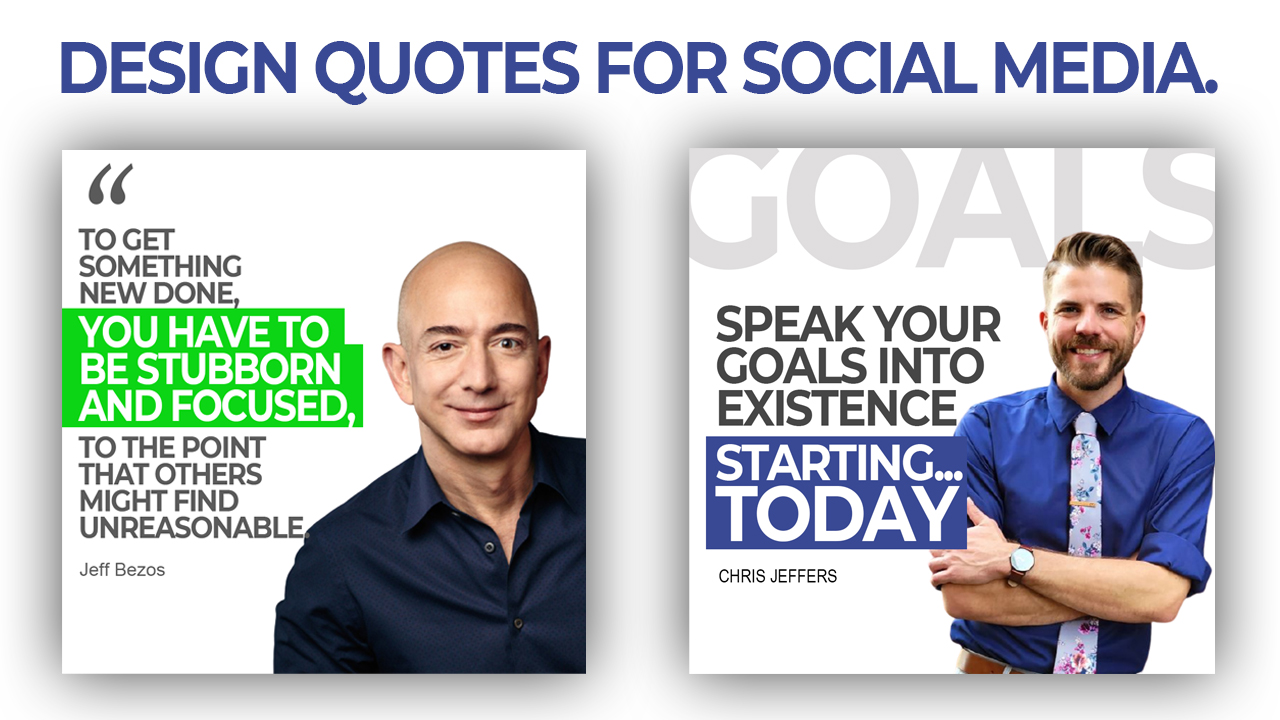 I will design quotes for Social media