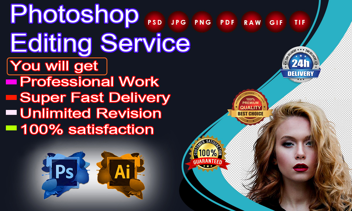 I will Photoshop Editing work express delivery 24 hour