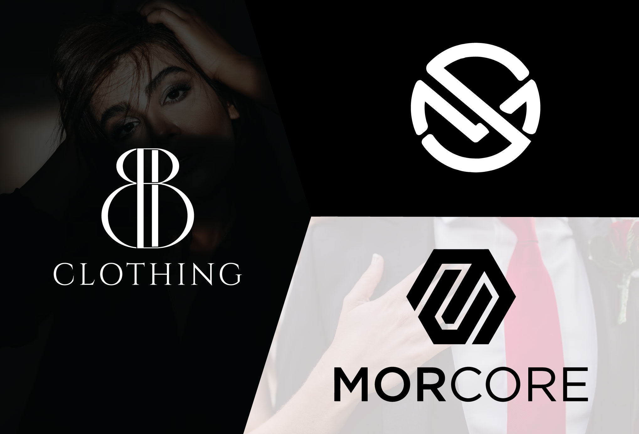 I will do modern clothing, clothing brand, monogram logo design