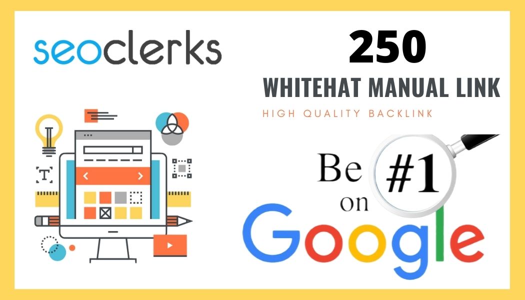 250 SEO backlinks white hat manual link building serv...