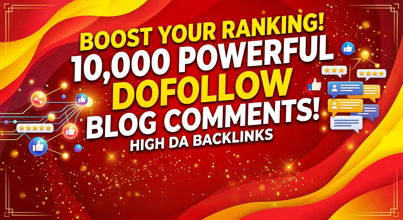 GET 10,000 Powerful Dofollow Blog Comments &ndash; High DA Backlinks