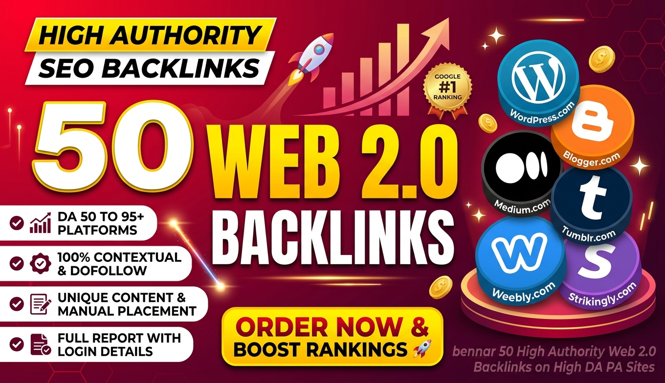 I will Create 50 High Authority Web 2.0 Backlinks on ...