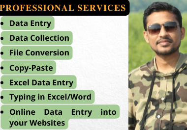 Data Entry & Collection, Copy Paste, Typing, M...