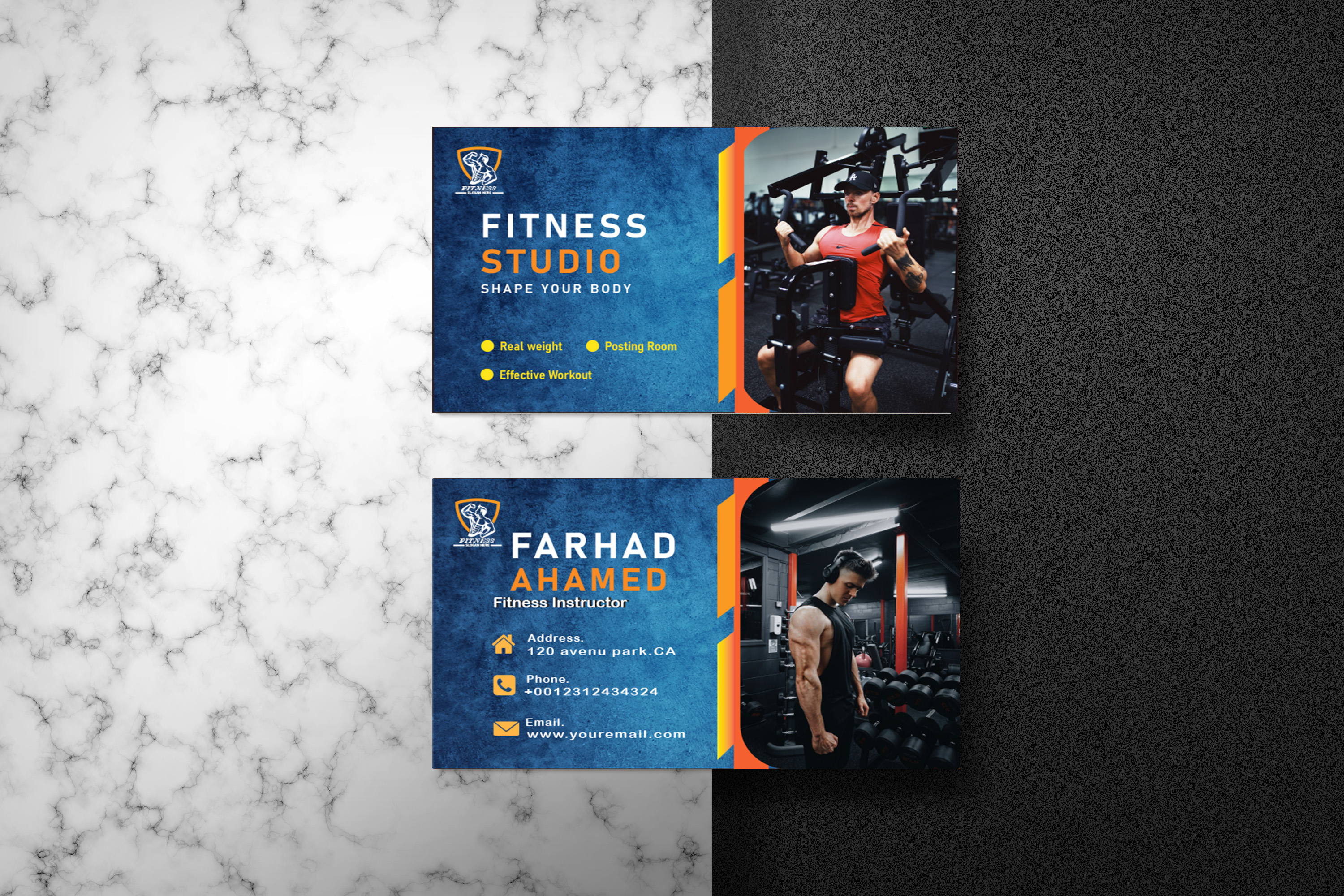 I will do professional business card design for your brand