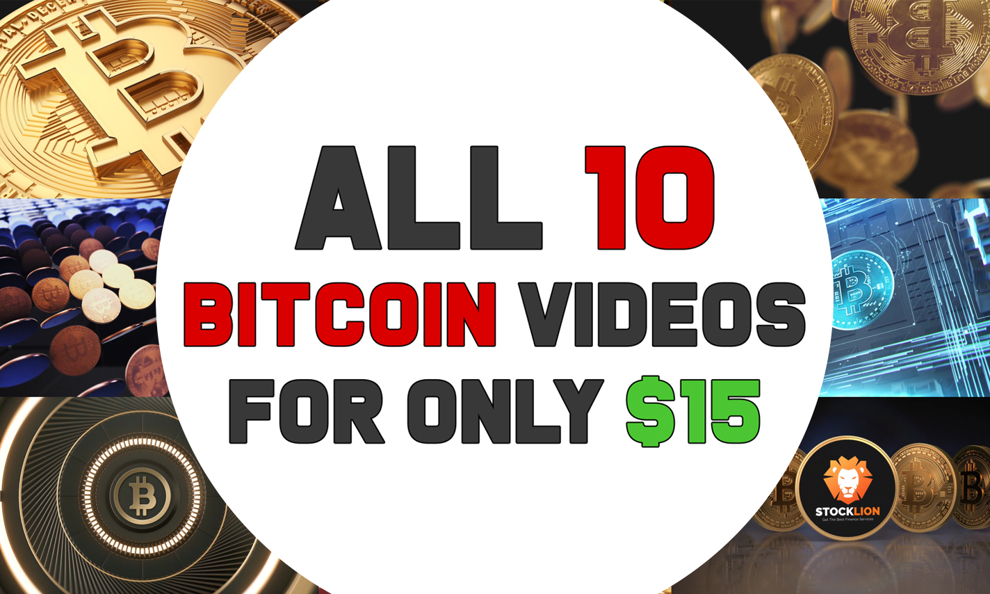 All 10 Bitcoin, Crypto logo intro video animations