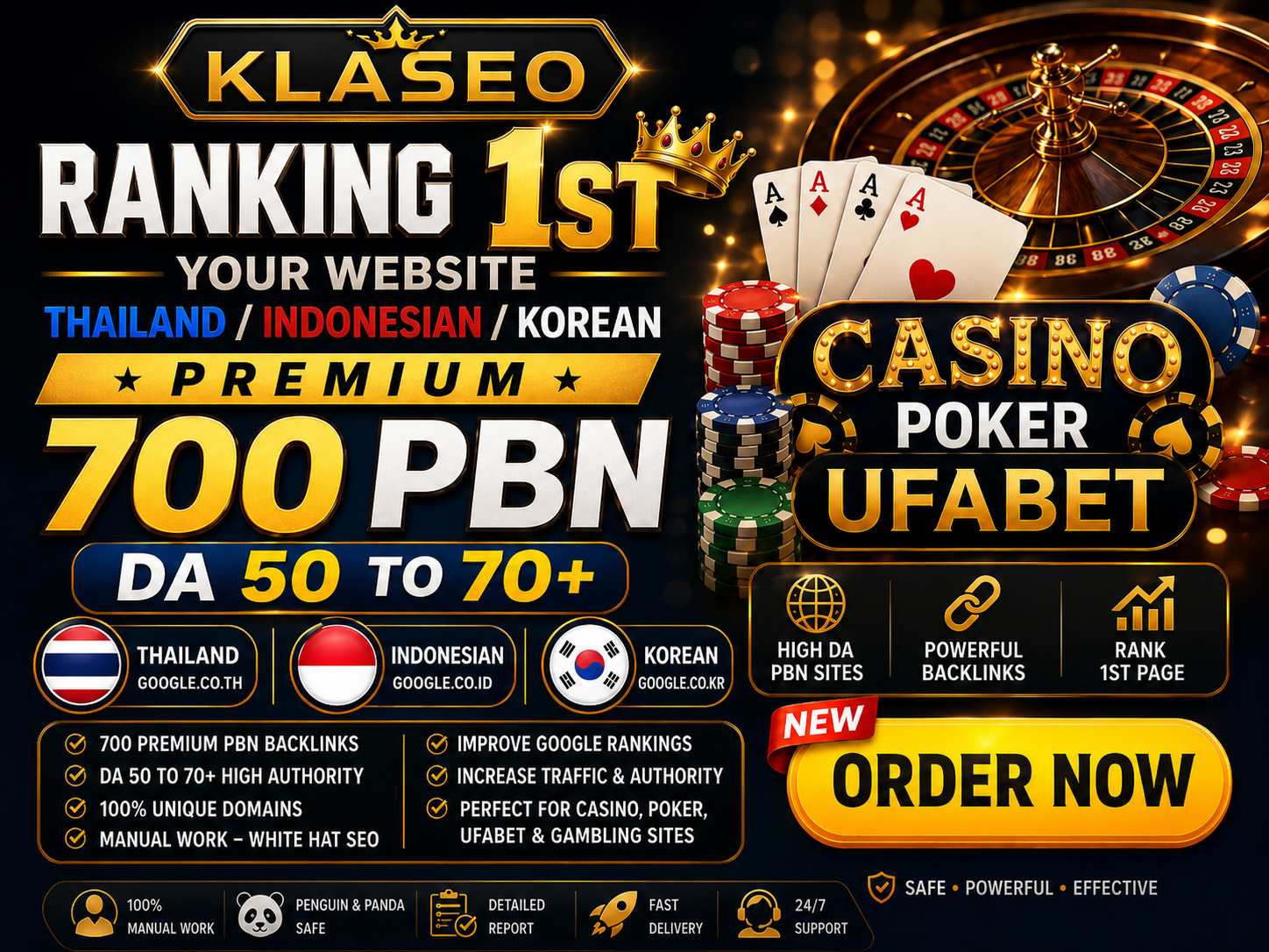 Ranking 1st your website Thai/Indo/Korean Premium 700 PBN DA 50 to70+ Dofollow Backlinks
