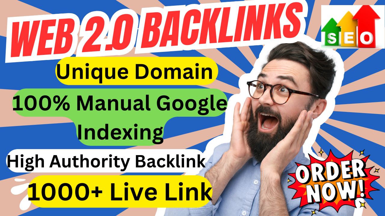 web 2.0 Backlinks 1200+ High Authority do-follow live...