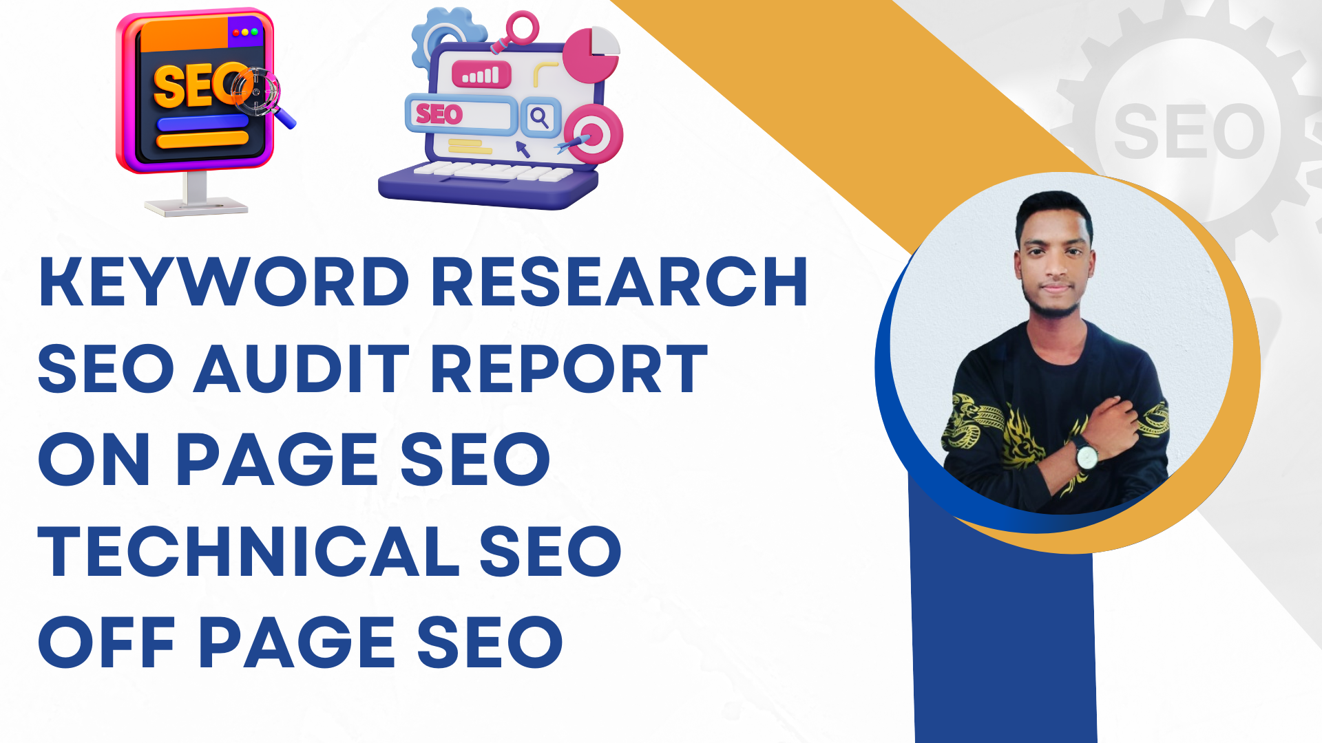 I will do keyword research, audit, on page, off pag...