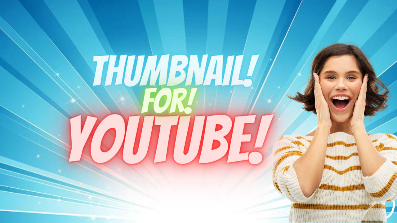 design an eye catchy thumbnail for youtube facebook