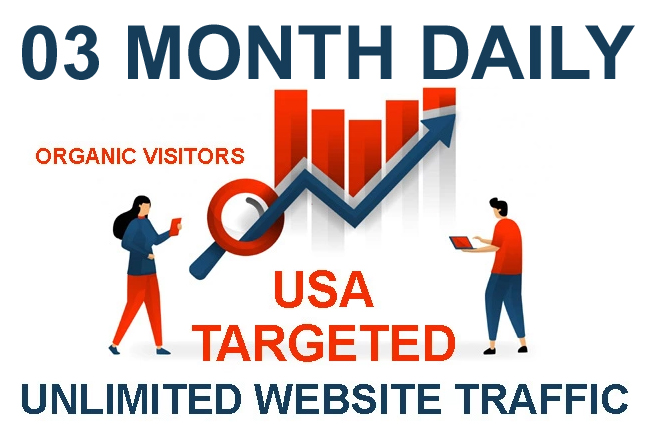 3 Months of Daily Organic USA-Targeted Website Traffi...