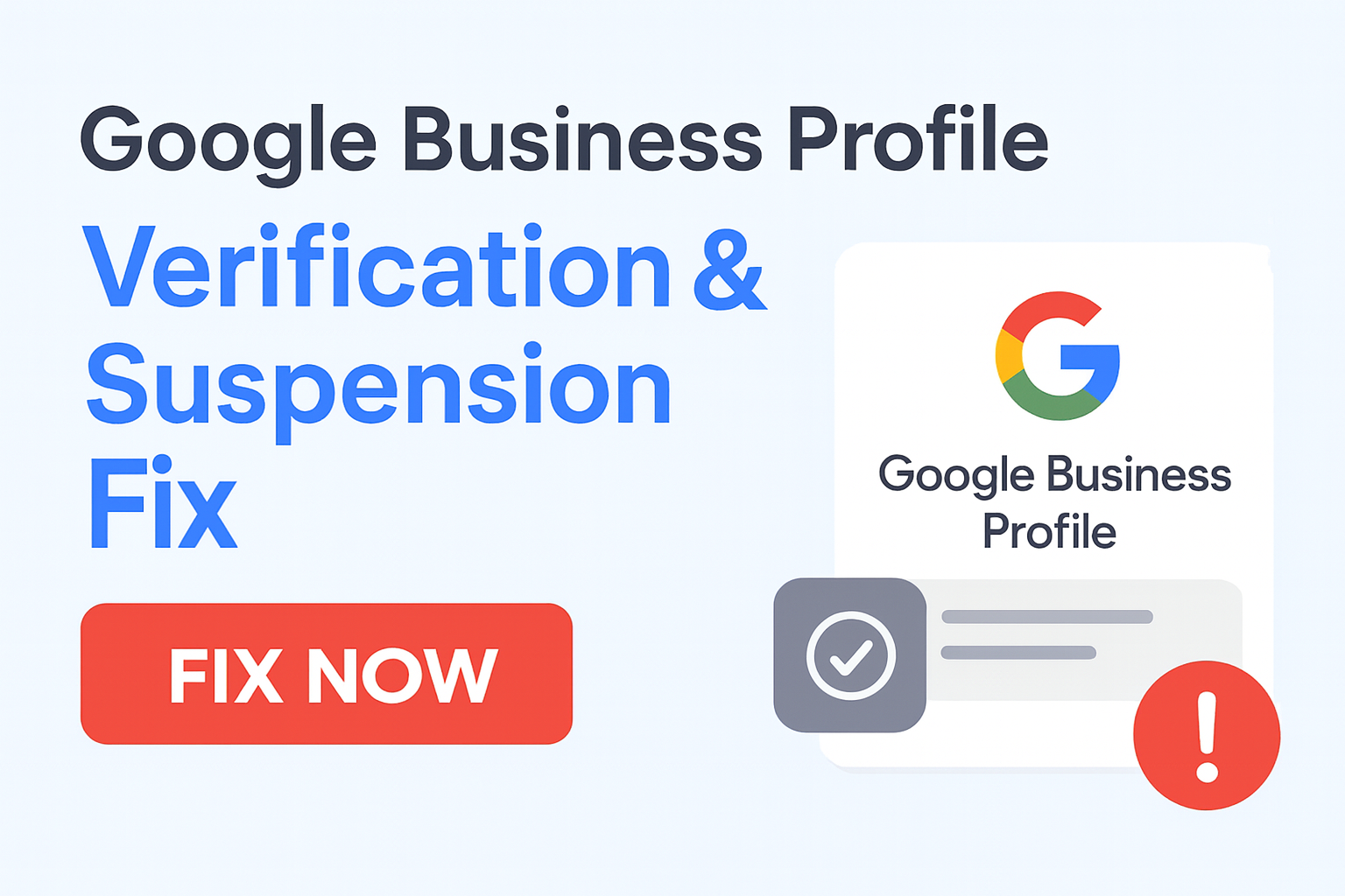 I will do reinstate and fix suspended google my busin...