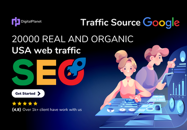 20000 USA Web Traffic, 100 Real And Secure Visits On...