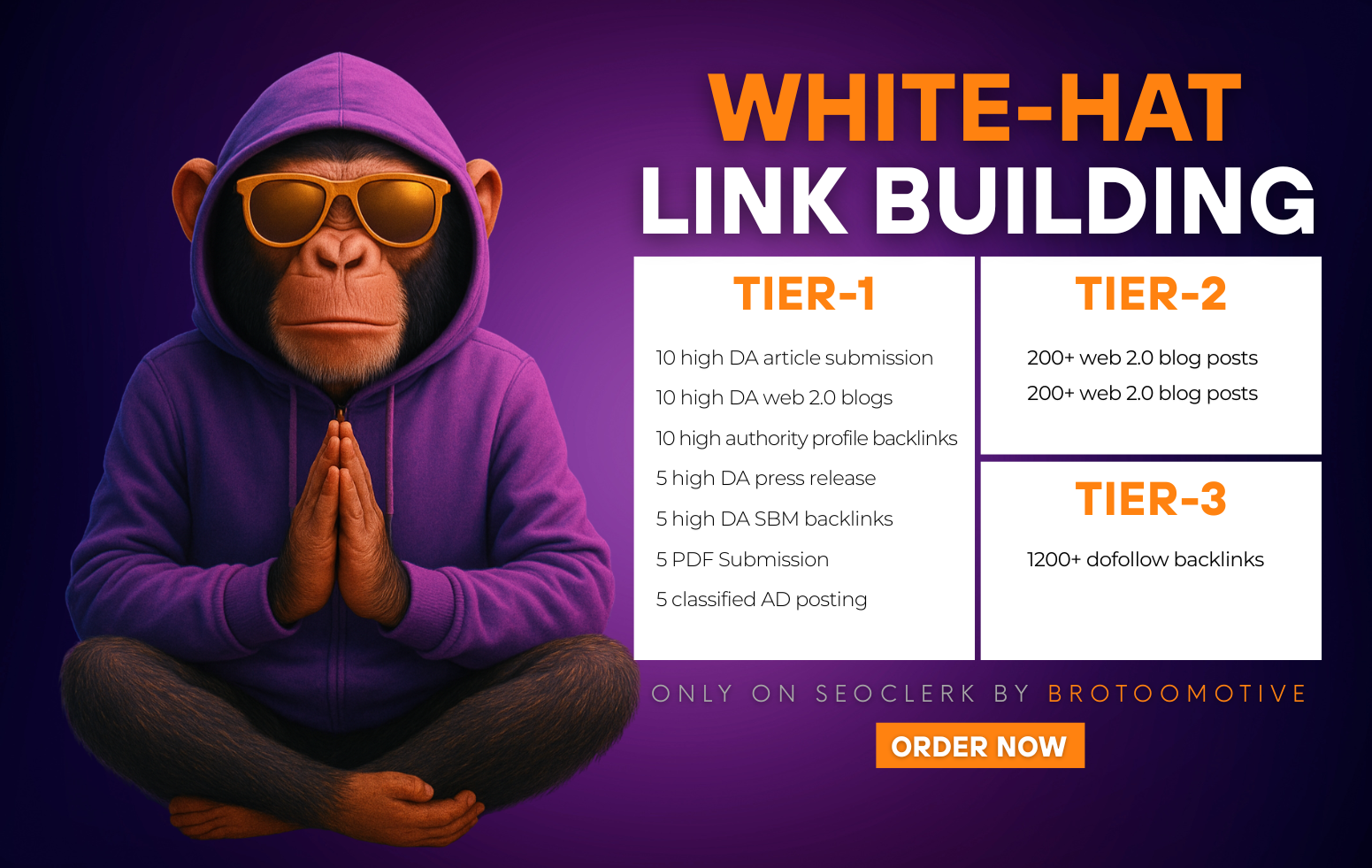 White Hat SEO Link Building Tier 1-2-3 Dofollow Backl...