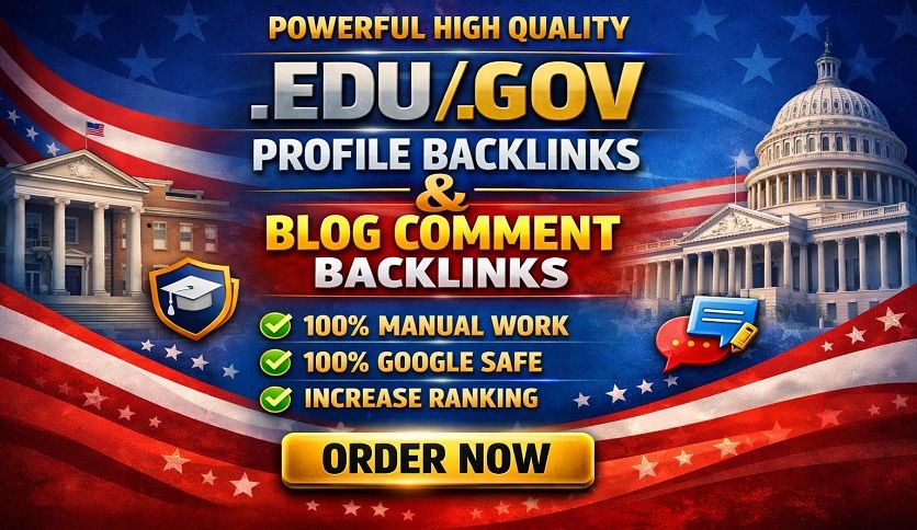 Manually 100 High Quality EDV/G0V Blog Comments White Hat SEO Backlinks