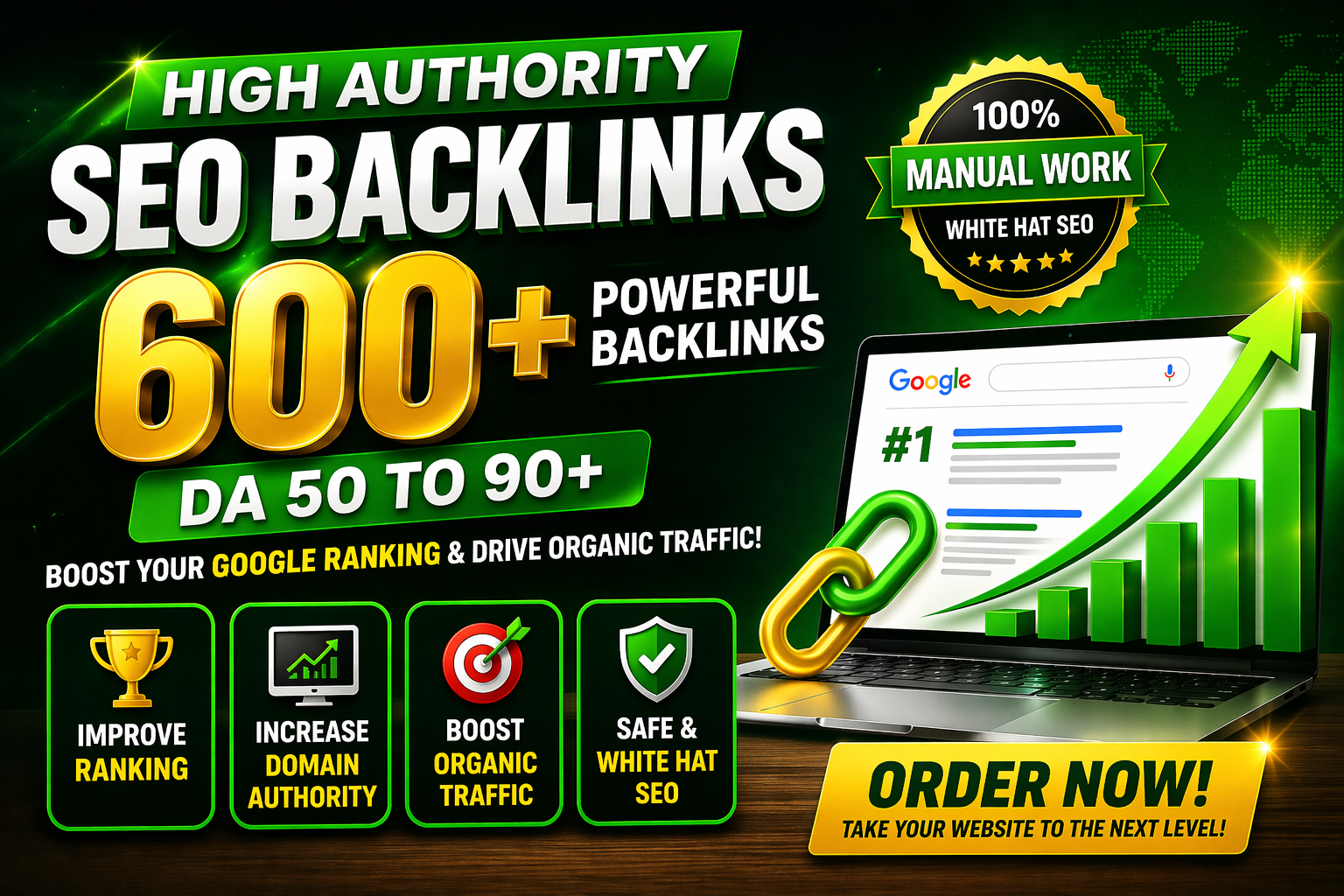 Manually 600+ PowerFul High Authority SEO BACKLINKS 